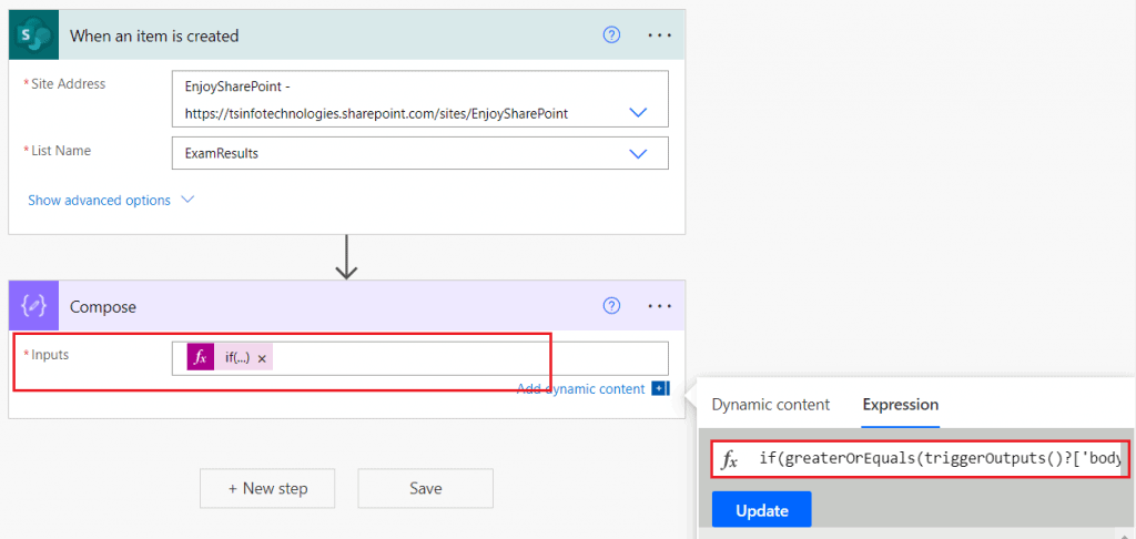 Power Automate Multiple if statement