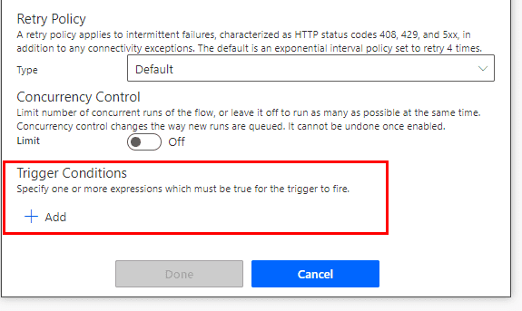 Power Automate Multiple trigger conditions