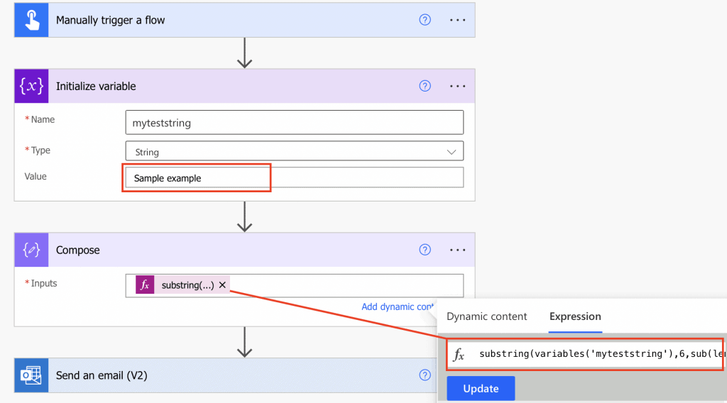 Power Automate remove characters from variable