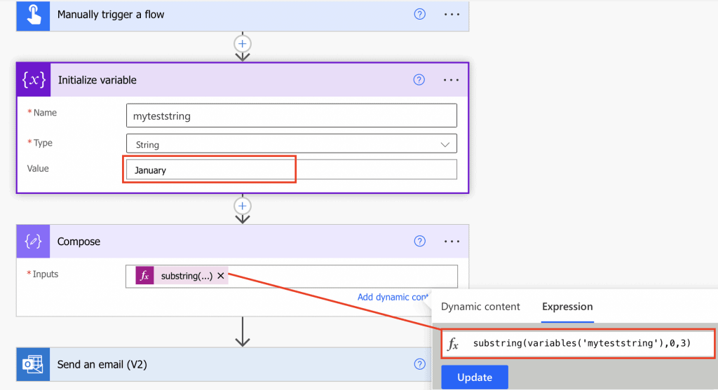 Power Automate remove letters from string