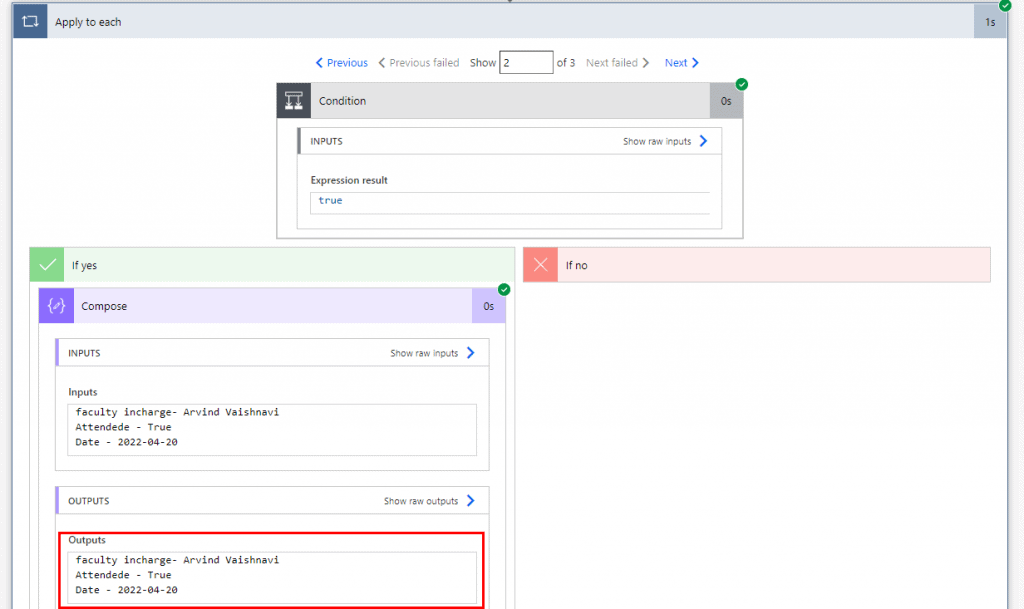 Power Automate using Boolean in IF Condition