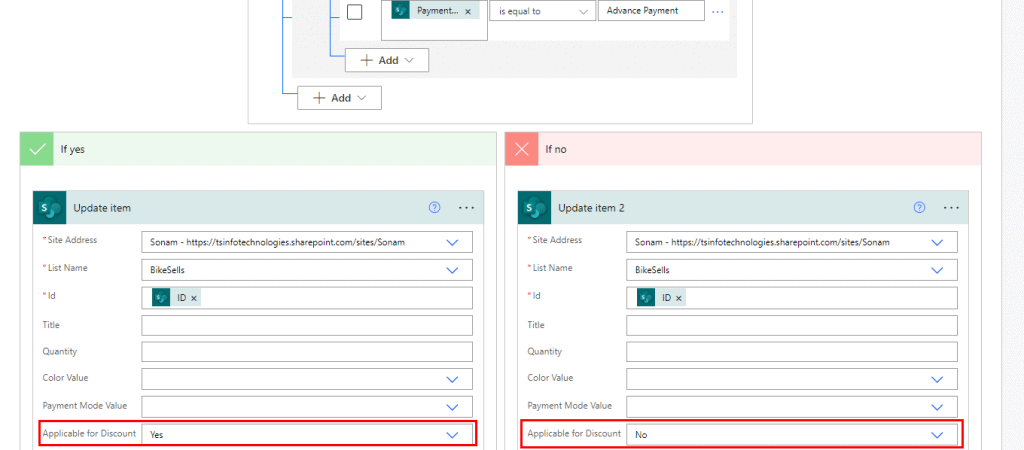 power automate using multiple conditions and or