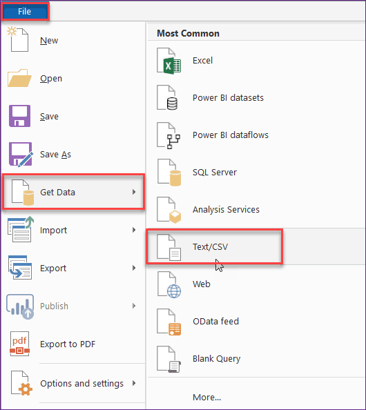 power bi change data source