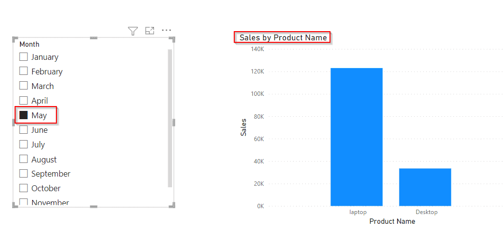 power bi date slicer by month example