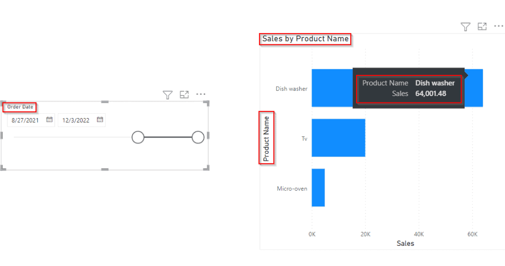 Power bi date slicer date range example