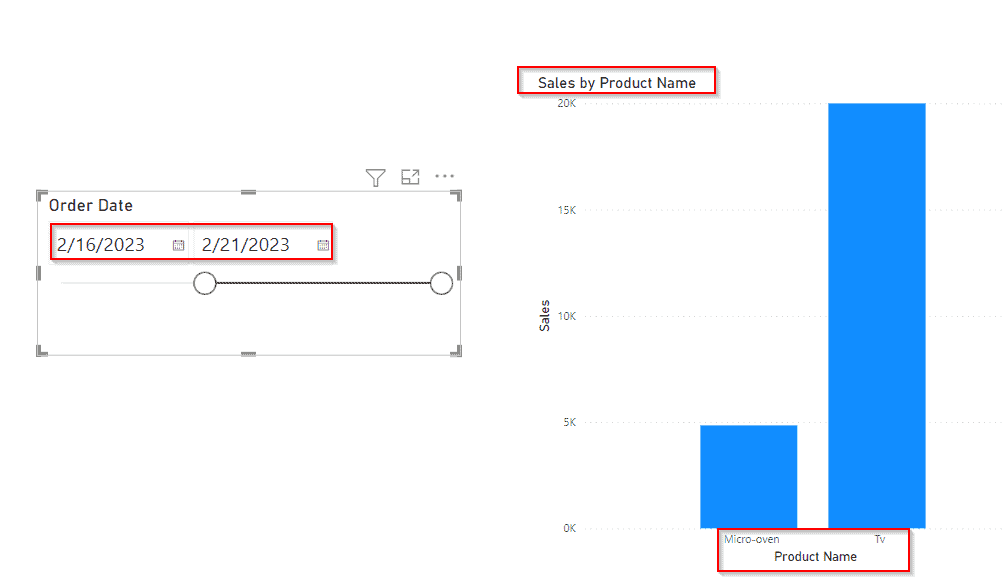 Power BI date slicer default range