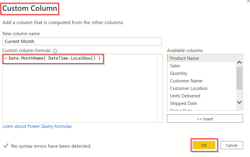 Power BI date slicer default to the current month