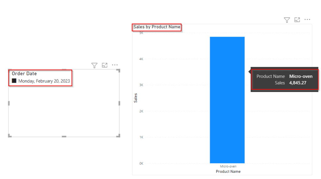 Power BI date slicer default to yesterday example