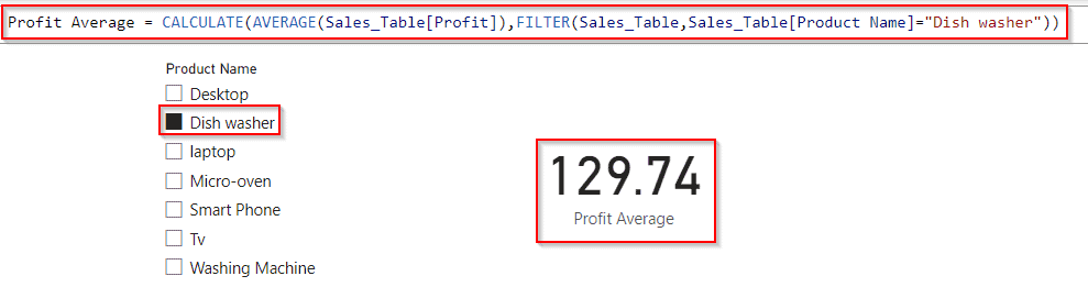 Power BI DAX average with filter