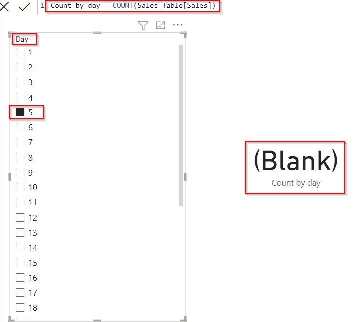 Power BI DAX count days example