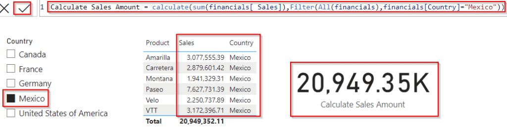 Power bi Dax filter based on condition calculate example