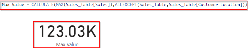 Power BI DAX filter max value