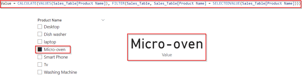 Power BI DAX filter values