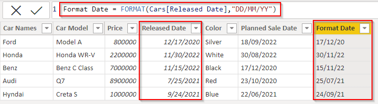 Power BI DAX max date format