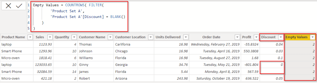 Power bi Dax max filter empty