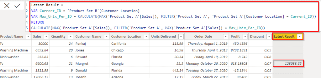 Power bi Dax max filter lookup