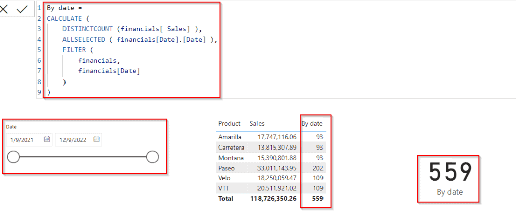 Power BI distinct count with date filter