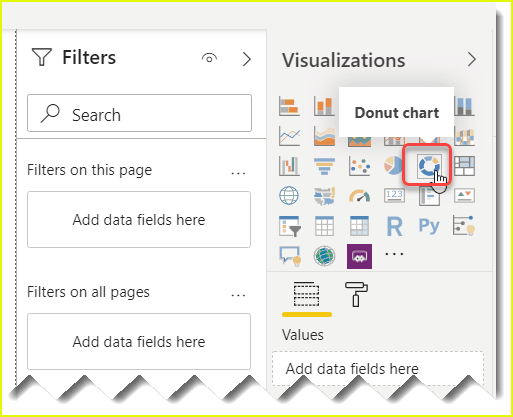 power bi donut chart