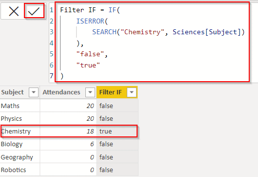 Power BI if condition in the filter