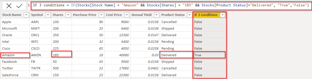 Power BI IF statement with 3 conditions