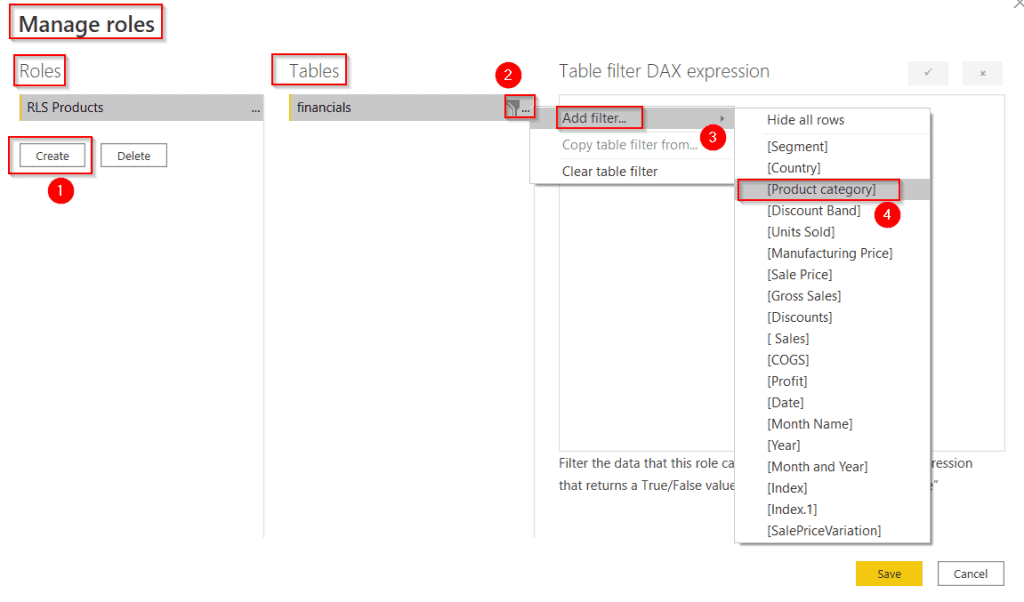 Power BI Row-level Security example