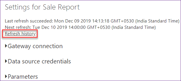 power bi report data refresh 