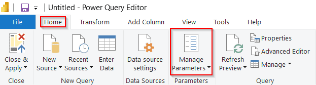 Power query add column based on parameter