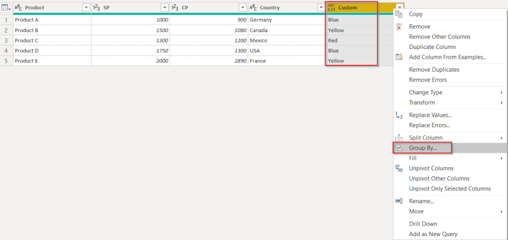 Power query add column count rows