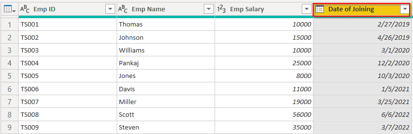 Power query add column date to Power query add column date to text