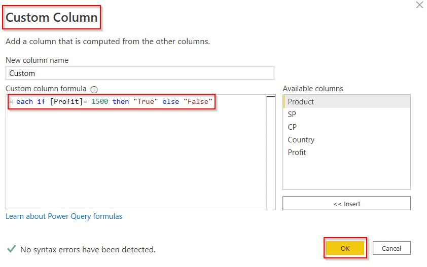 Power query add column each if