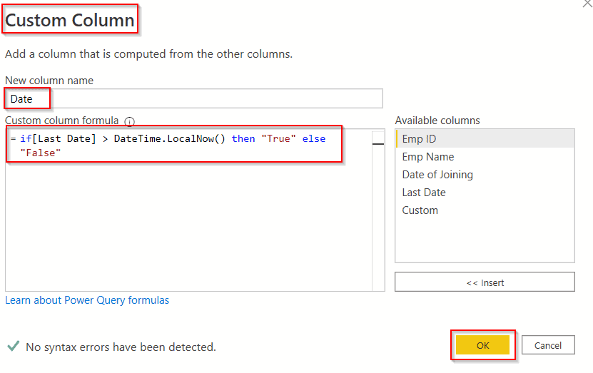Power query add column if date greater than today Power query add column if date greater than today