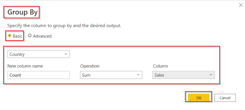 Power query add column to group by example