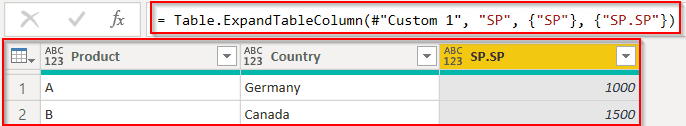 Power query add join column example