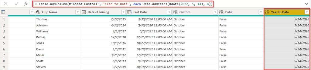 Power query add the year to date column example Power query add the year to date column example