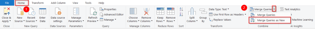 Power Query Merge two tables