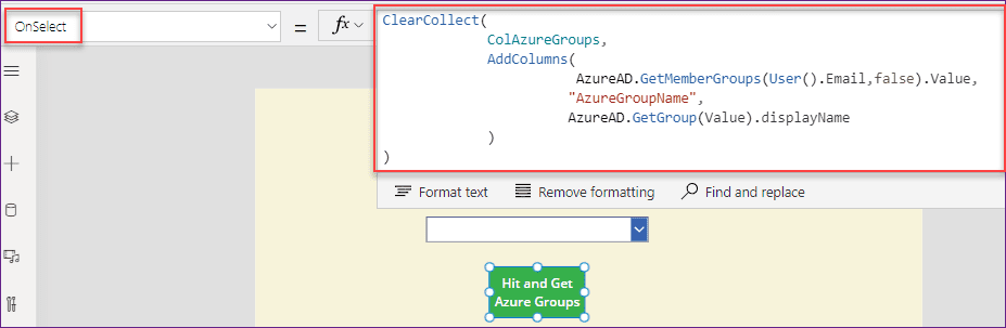 PowerApps Azure AD get all groups