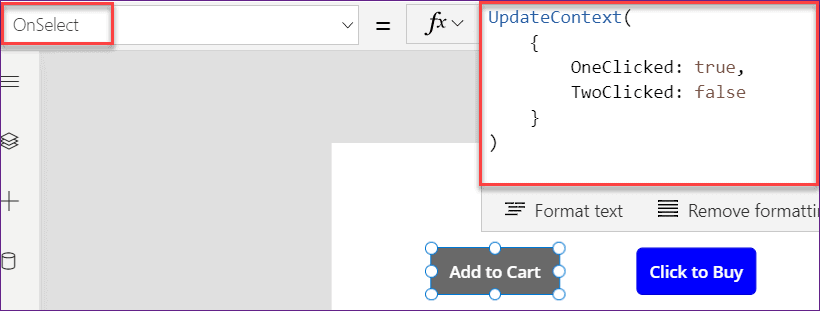 powerapps change color on select
