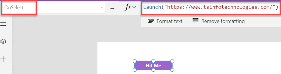 PowerApps button onselect open URL