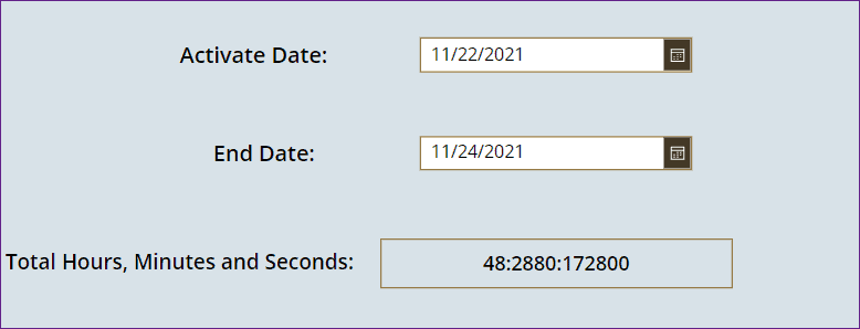 PowerApps calculate days between date