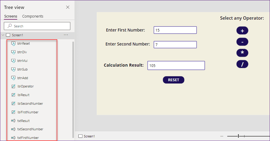 powerapps calculator