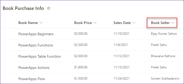 PowerApps collect SharePoint list person field