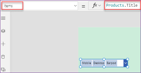 powerapps data table filter sharepoint column