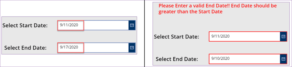 powerapps date picker limit