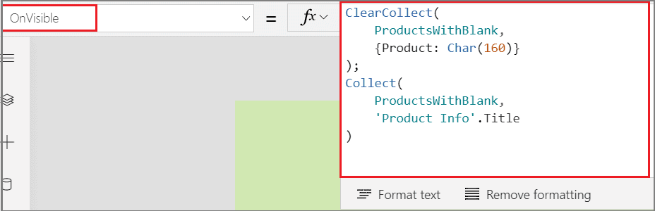 PowerApps drop down add empty value