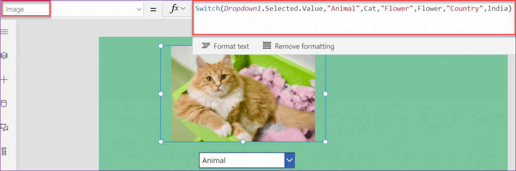 PowerApps dropdown with images