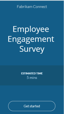 PowerApps employee engagement survey