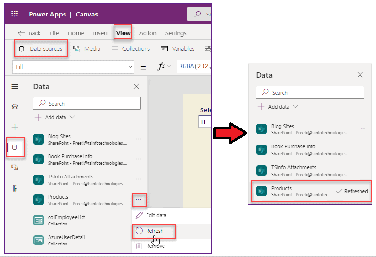 PowerApps error you don't have permission to view this data