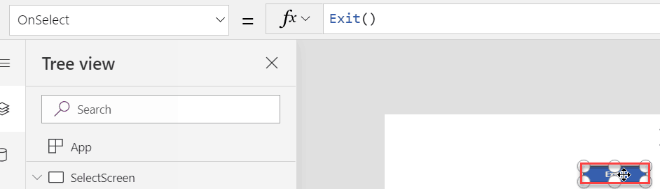 powerapps exit app