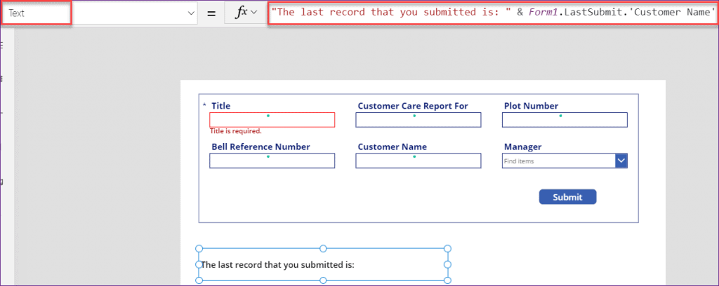 PowerApps LastSubmit function