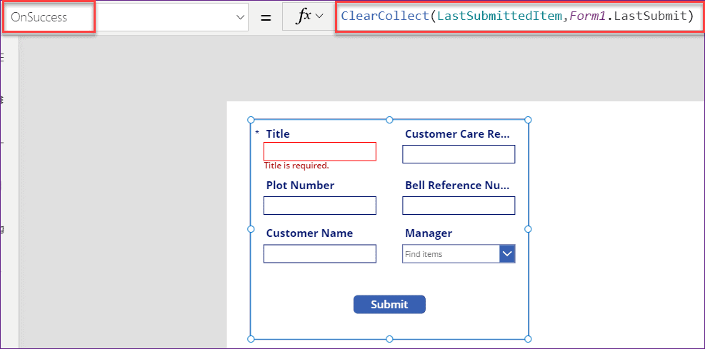 PowerApps lastsubmit not working